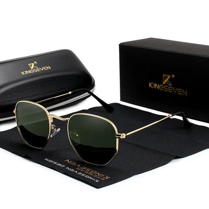Men's retro round sunglasses with UV400 protection in multiple colour options including black, blue, green, gun grey, silver, and gold