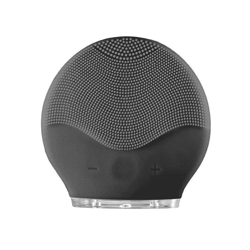 Electric waterproof silicone facial cleansing brush with USB charging in various colors