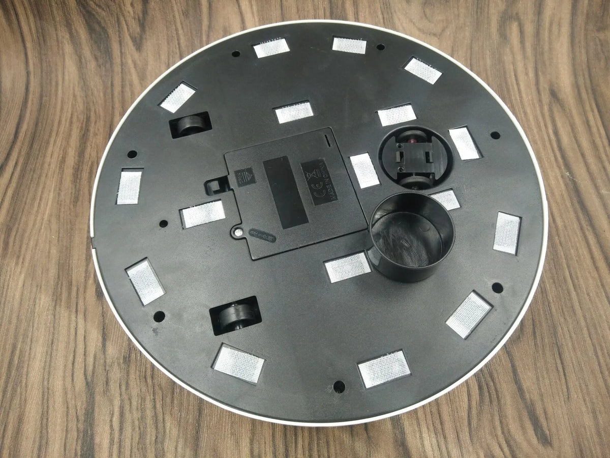 AC Sweeping Robot Household Automatic Sweeping Machine in black or pure white, 23x23cm size, 750g weight, for multi-floor cleaning.