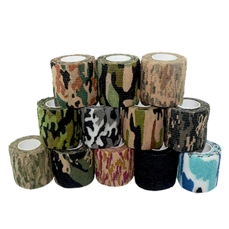Camouflage Non-woven Elastic Bandage with self-adhesive feature for secure wound coverage