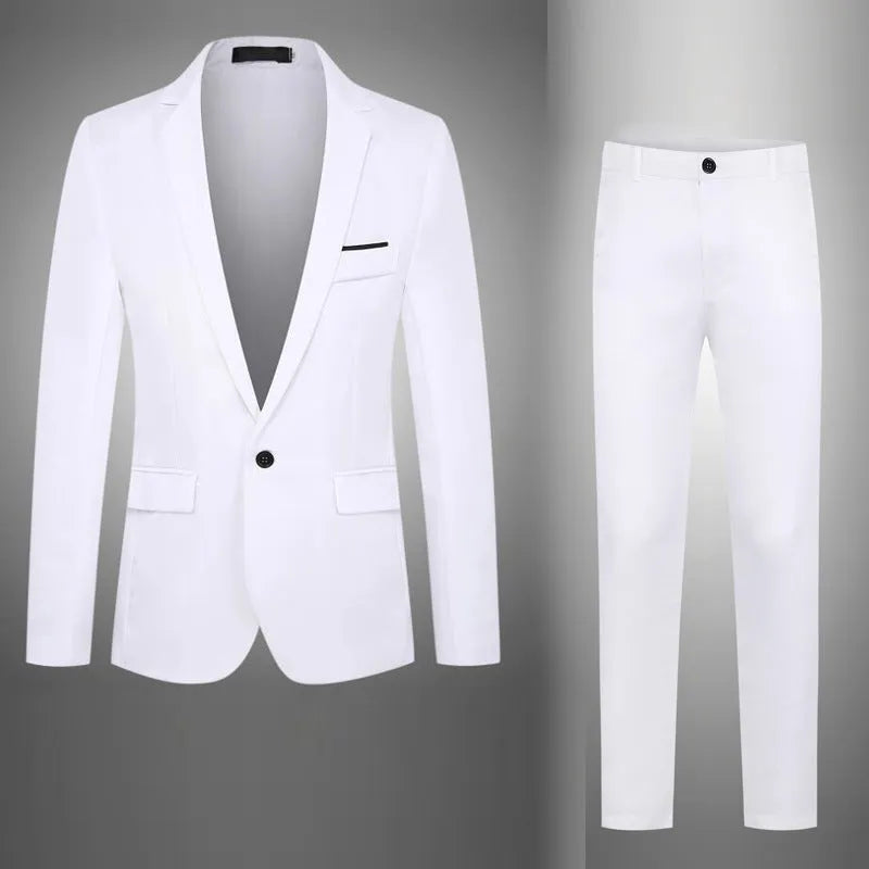 Men's acetate fibre wedding tuxedo jacket in loose fit, available in eight colours like wine red and sizes up to 5XL