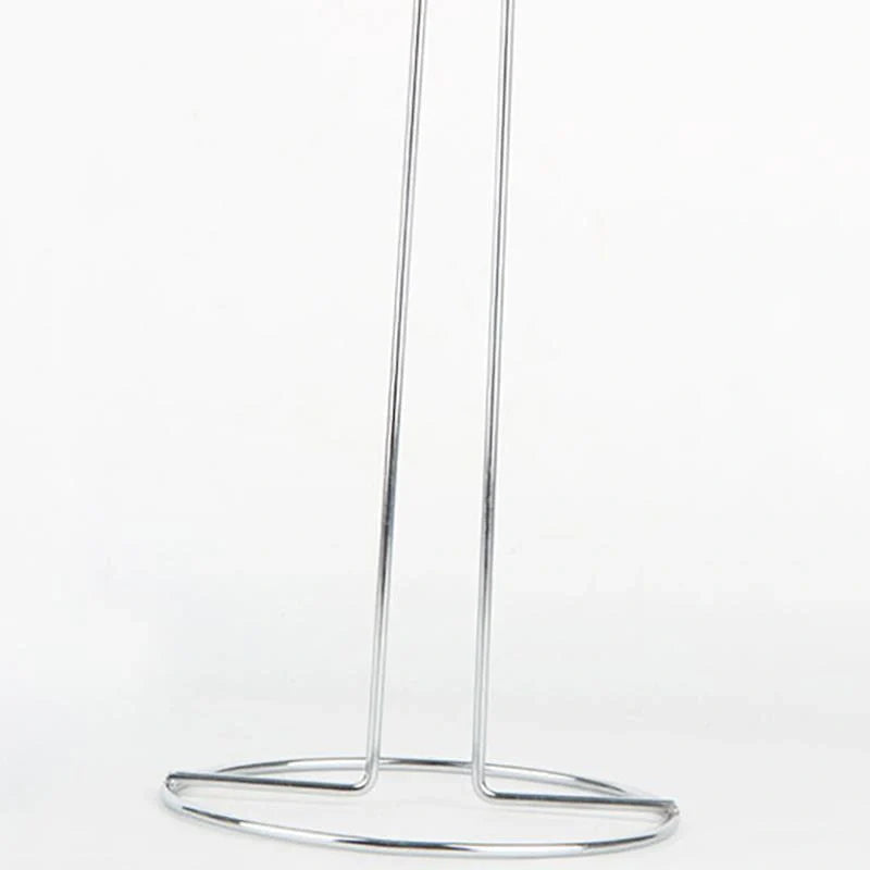 Stainless steel vertical tissue holder with no-drill installation