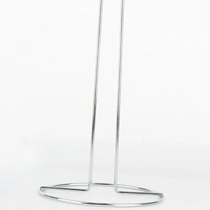 Stainless steel vertical tissue holder with no-drill installation