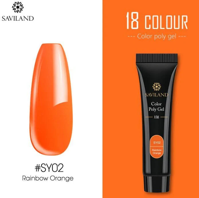 15g colored crystal nail extension glue with UV protection in various colors