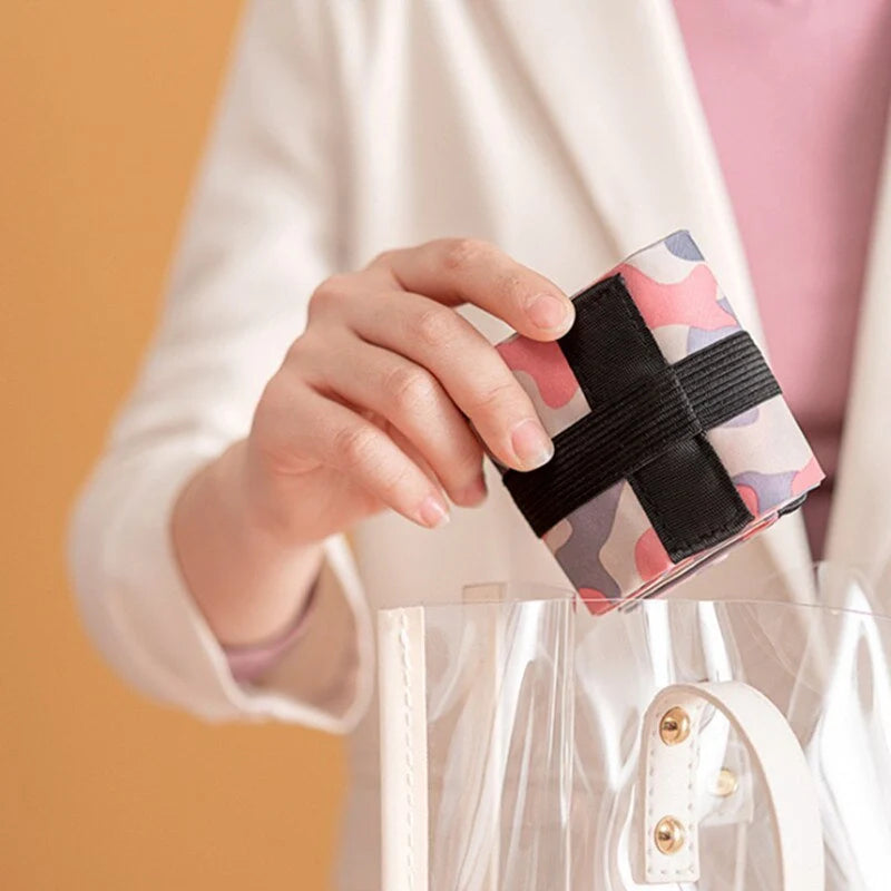 Large capacity foldable nylon shopping bag in various colors, eco-friendly and reusable