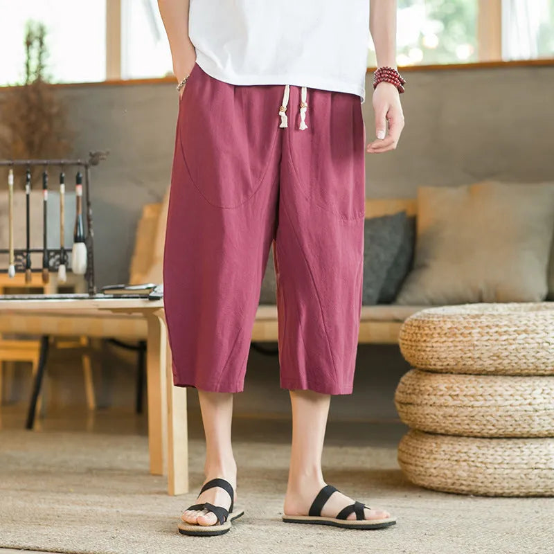 Women's plus size linen shorts in straight leg skinny fit available in multiple colours and sizes