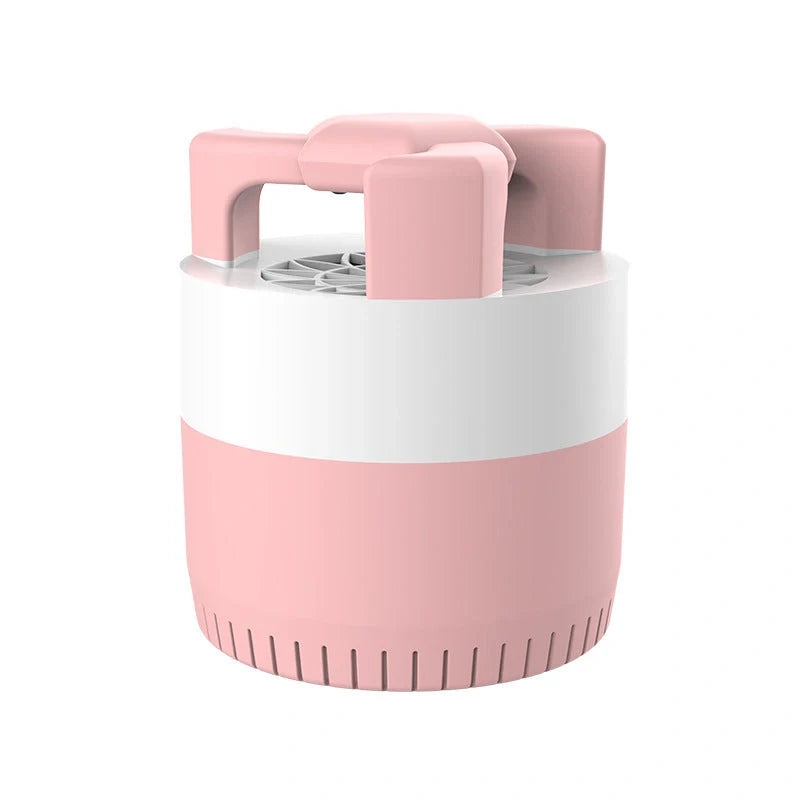 Mini USB Mosquito Killer Lamp in cherry blossom pink, sky blue, and light grass green