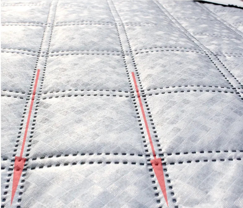 Car snow block aluminized film front windshield cover with external anti-theft design in size 100x147C or 143X93.