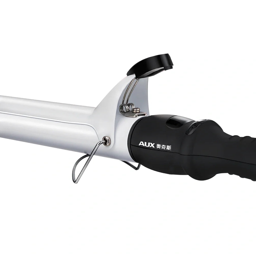 AUX ceramic glaze hair stick showing 15.5cm length and 1.2cm diameter barrel for dual dry wet styling