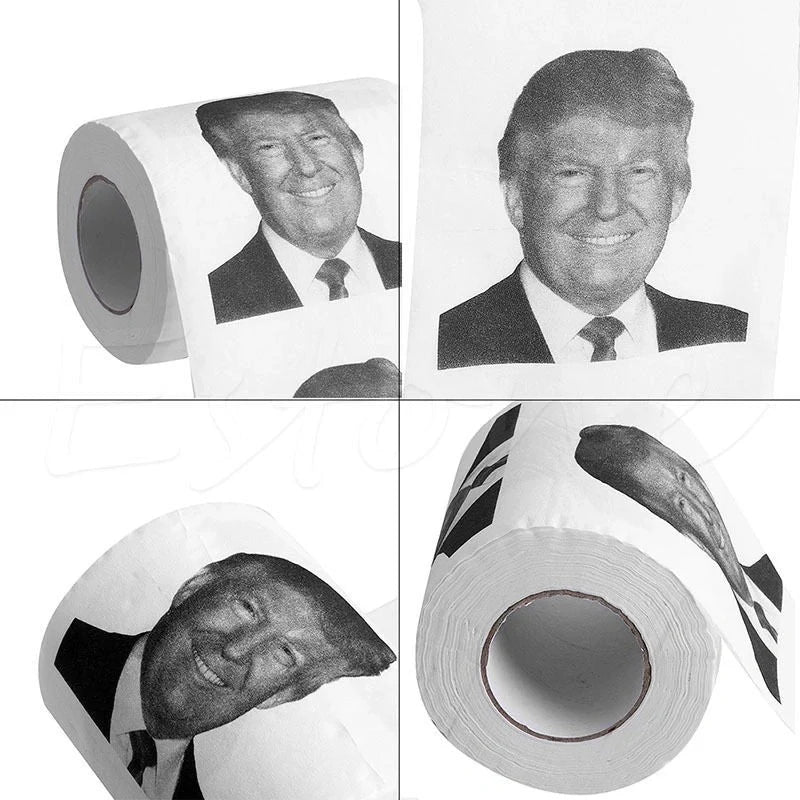 Hillary Donald Trump Roll It 2-ply toilet paper with 240 knots per roll