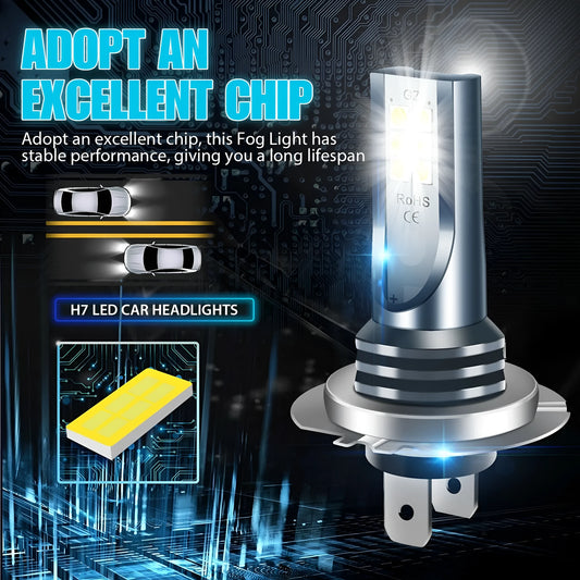 12 SMD LED car fog light bulb with aluminium housing for H7 9005 9006 H11 replacement