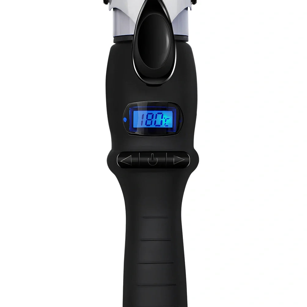 AUX ceramic glaze hair stick showing 15.5cm length and 1.2cm diameter barrel for dual dry wet styling