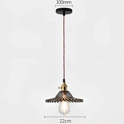 Nordic glass chandelier with copper body and adjustable 1.2m height in multiple colour options