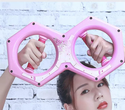 Office Fitness Multifunctional 8-character Wrist Power Machine in black and pink for grip strength training