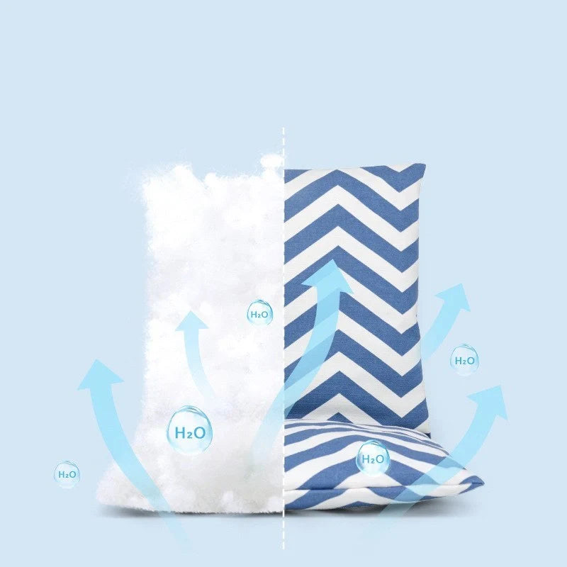 Infant Hanging Chair with blue and white canvas, adjustable ropes, and detachable cushion