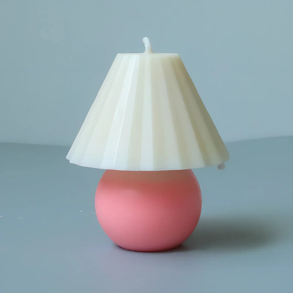 Transparent acrylic lamp mould for homemade scented candles measuring 15cm height