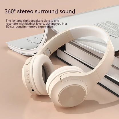 Wireless Bluetooth headset in chalk black colour showing head-mounted design with creative styling elements