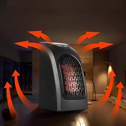 Flame Heater mini household heater with flame retardant ABS construction and 500W heating capacity