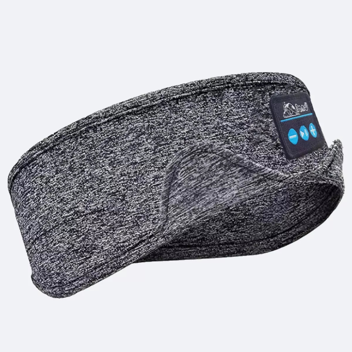 Bluetooth Music Headband with Sleep Scarf in black and gray