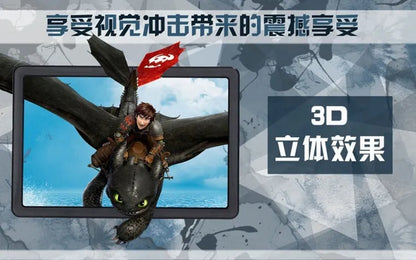 Black foldable phone screen magnifier with kickstand unfolded on a table
