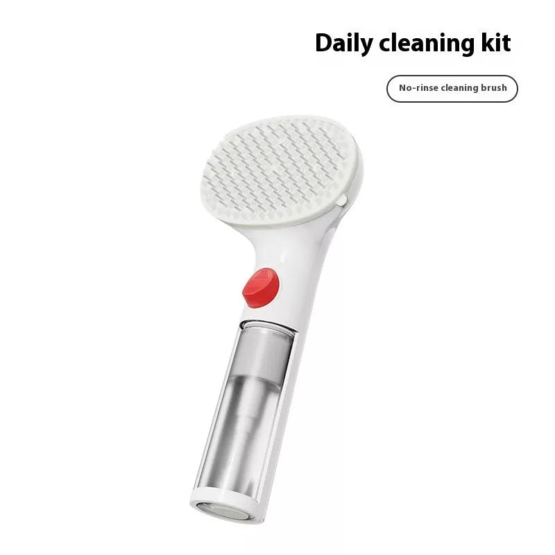 3-in-1 Pet Steam Brush with adjustable comb for effective hair removal and cleaning