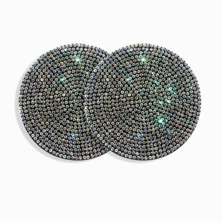 Universal Anti-Slip Silicone Cup Holder Insert with Crystal Rhinestones for Cars