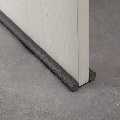 Household door bottom sealing strip in gray, brown, black, and white for soundproofing and dustproofing
