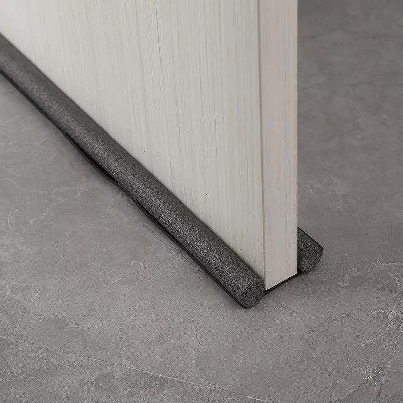 Household door bottom sealing strip in gray, brown, black, and white for soundproofing and dustproofing