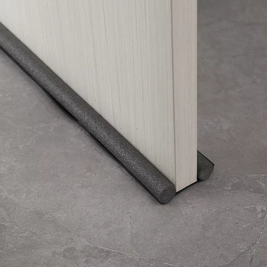 Household door bottom sealing strip in gray, brown, black, and white for soundproofing and dustproofing
