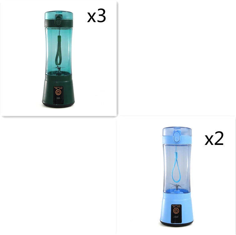 Rechargeable portable blender for making smoothies, shakes, and other on-the-go refreshments