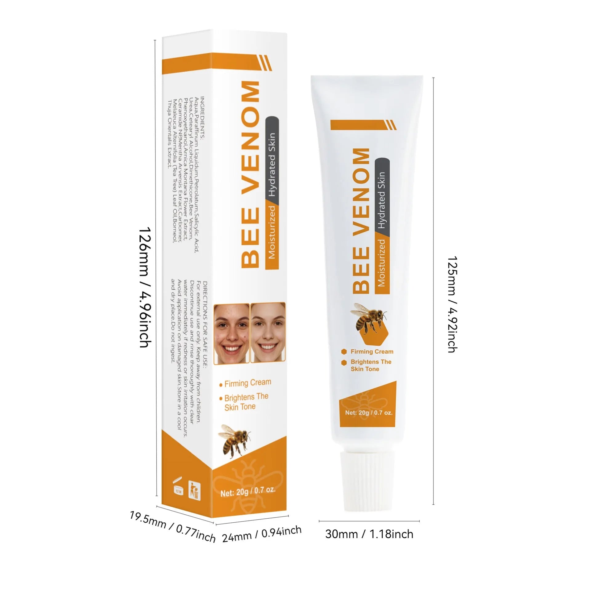 Universal Beauty Bee Facial Cream 20g jar with FP-A024 specification for export