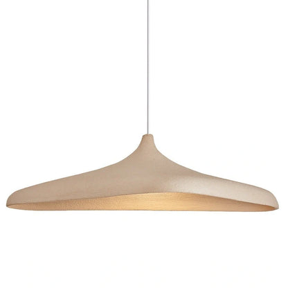 Japanese retro atmospheric creative bar lamp in fern brown and textured white finishes showing creative design details