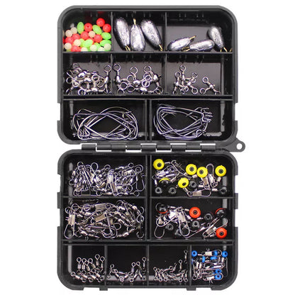 160-piece stainless steel crank hook lead sinker set for fishing