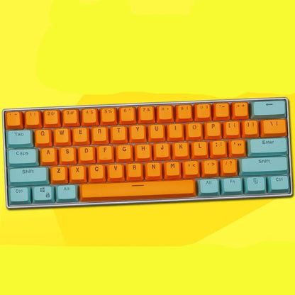 PBT transparent keycap set with matte texture and OEM height for RK61, GANSS ALT61, GH60 and I610T keyboards