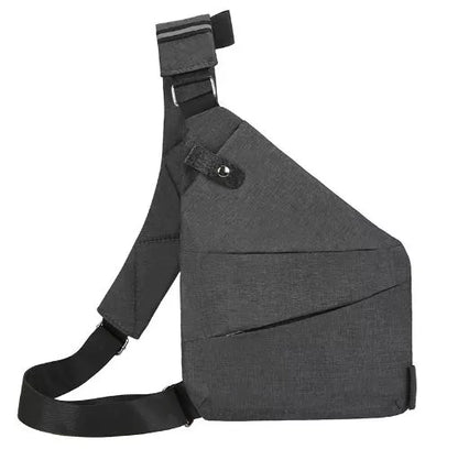 Men's waterproof anti-theft canvas shoulder bag with 20-35L capacity