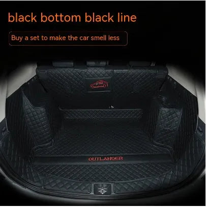 Mitsubishi Outlander custom boot liner with 3D edges and non-slip TPE XPE surface
