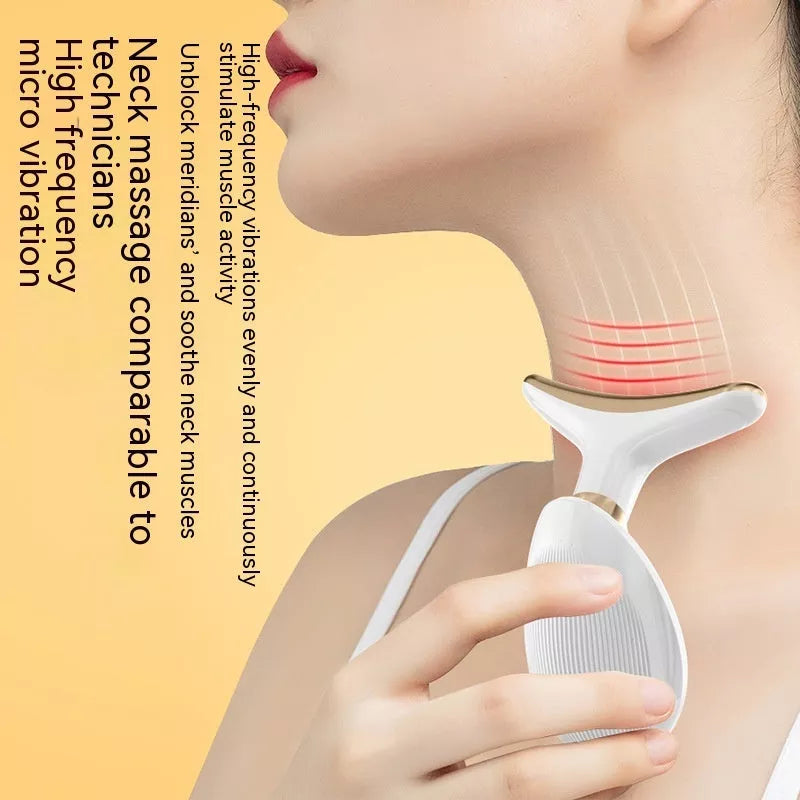 Small facial electric beauty massage instrument in black and white options