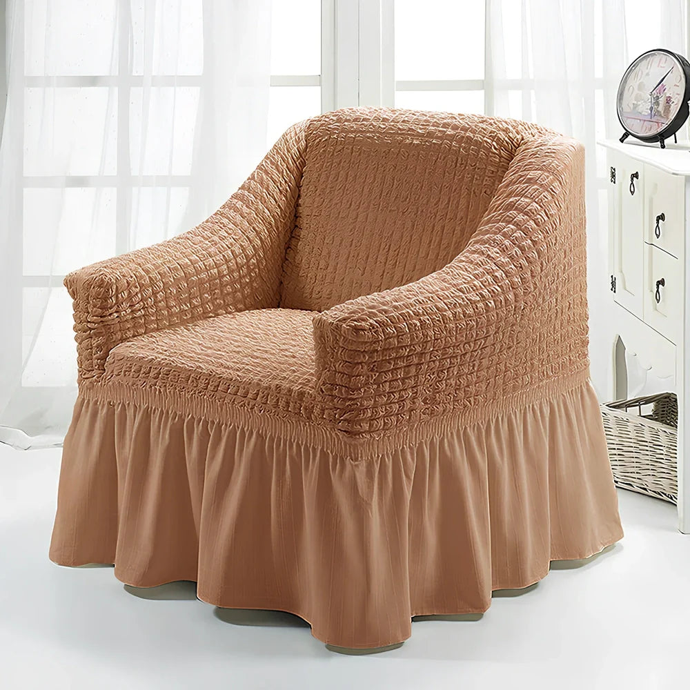 Branbird American single sofa cover with skirt design on 90-140cm furniture