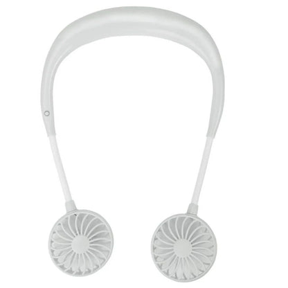 Portable USB charging fan with hanging neck design in various colors