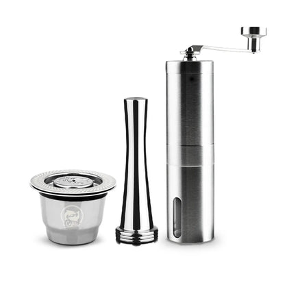 Premium stainless steel coffee capsule shells with square openings for optimal flavor extraction and brewing experience