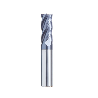 Carbide milling cutter set showing spiral cutting edges and straight shank design