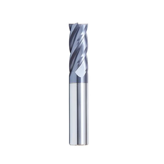Carbide milling cutter set showing spiral cutting edges and straight shank design