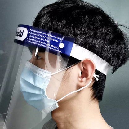 Disposable protective mask with anti-fog and sweat absorption features for clear vision and comfort