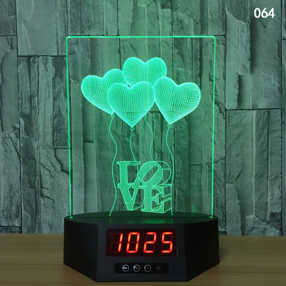 Blue dolphin-shaped table lamp with glowing 3D design and remote control on wooden surface