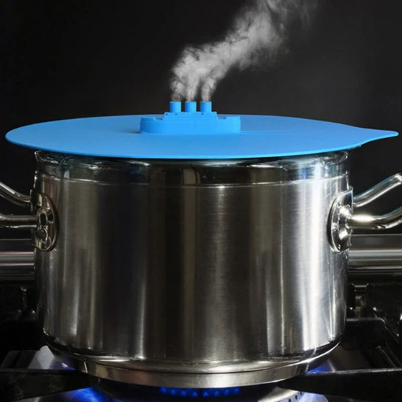 Versatile Silicone Pot Lid - Innovative Kitchen Accessory with Steam Release Ports