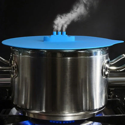 Versatile Silicone Pot Lid - Innovative Kitchen Accessory with Steam Release Ports