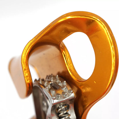 Pre-abdominal ascender for outdoor climbing and rescue, 7075 aluminum alloy, 150kg load capacity