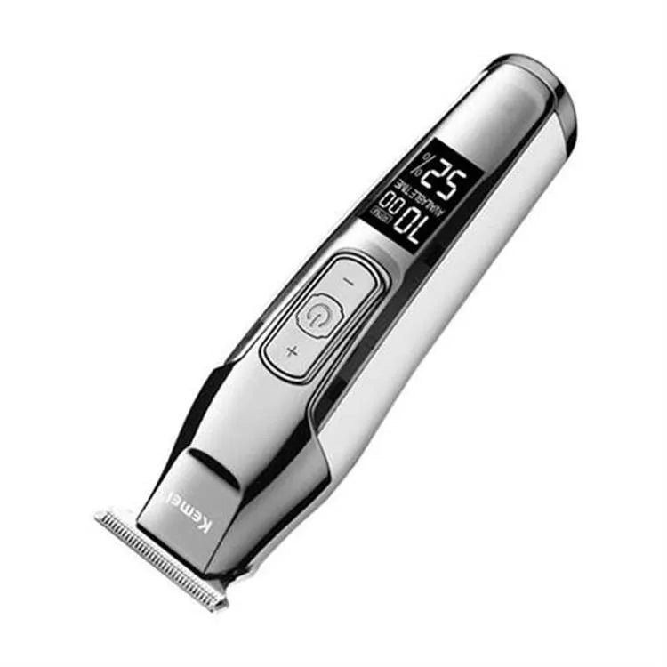 Professional barber scissors with LCD display and stainless steel blades