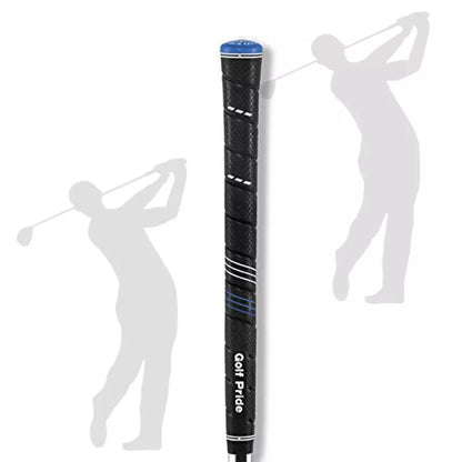 Golf Rubber Ironwood Grip with non-slip PU surface in blue and red