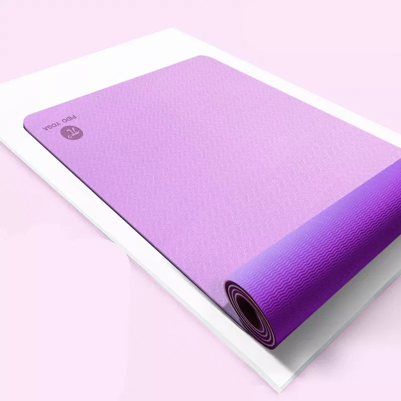 Pido TPE yoga mat in selected color, perfect for beginners with non-slip surface